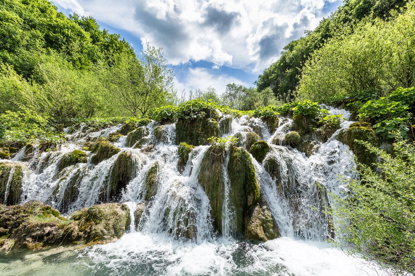 Wasserkaskaden im Nationalpark Plitvicer Seen